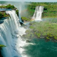 Rainbow over the falls